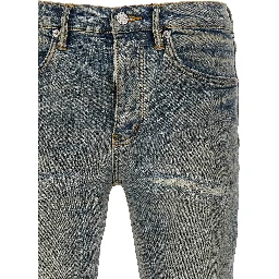 Blue Cotton Slim Fit Jeans