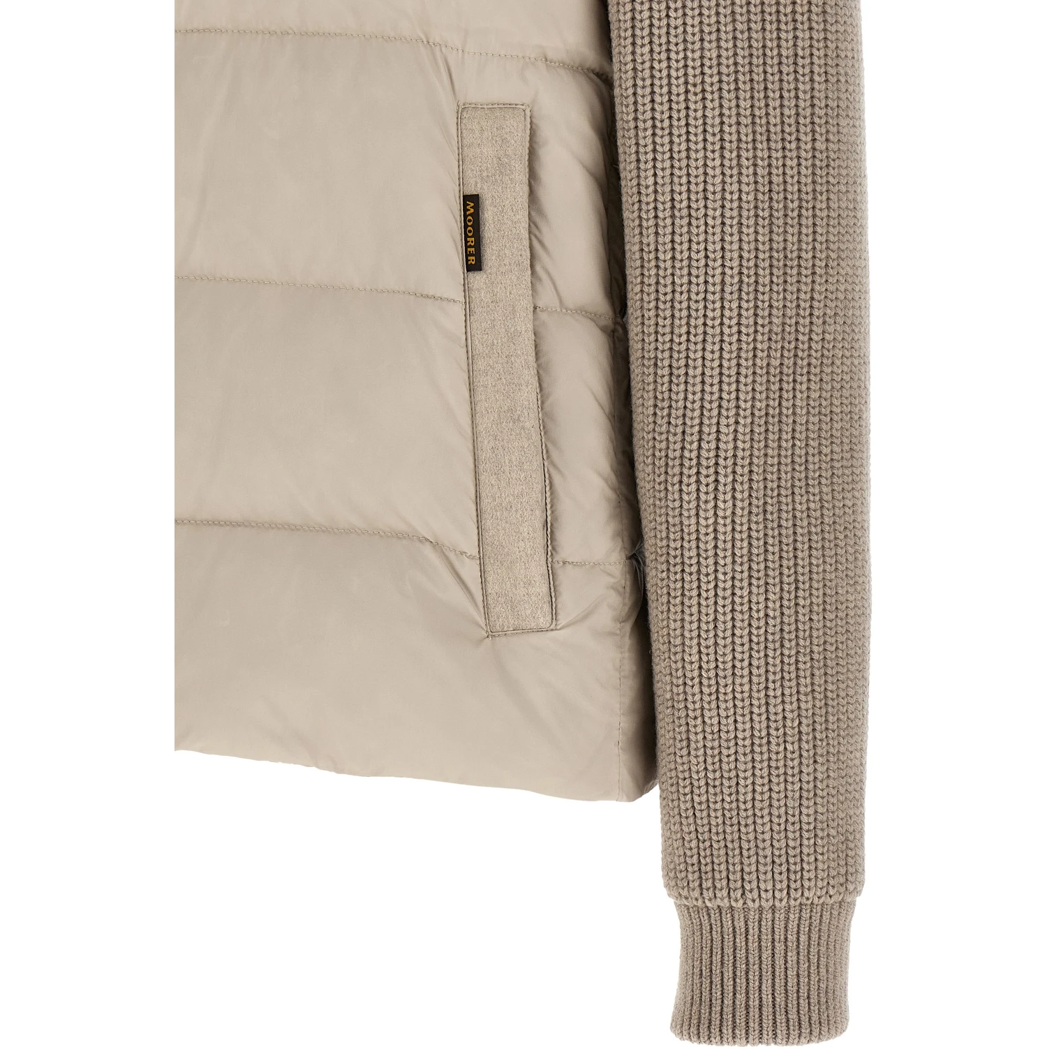Beige Wool Full-Length Jacket
