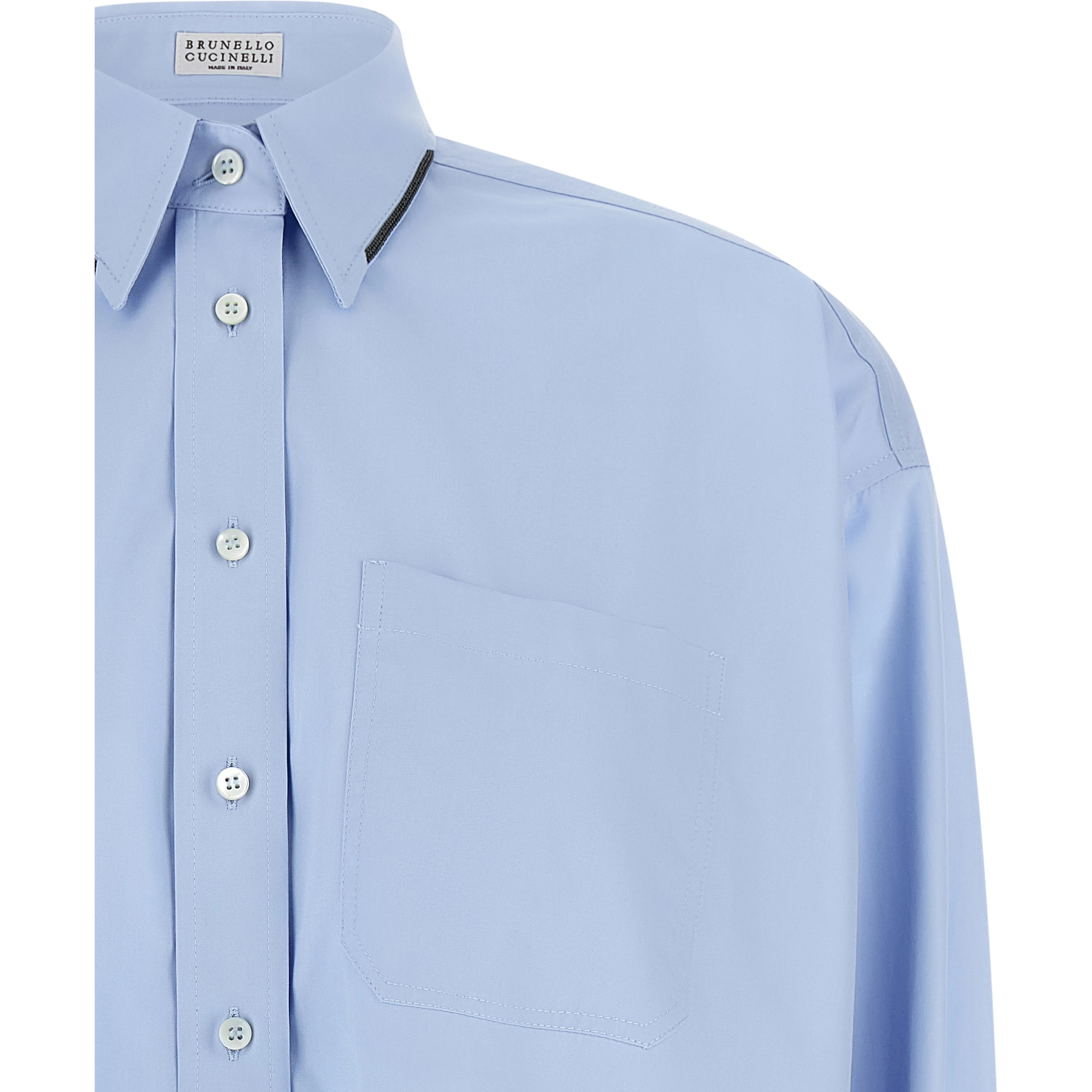 Blue Cotton Blouse