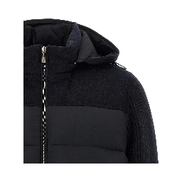 Blue Wool Full-Length Jacket