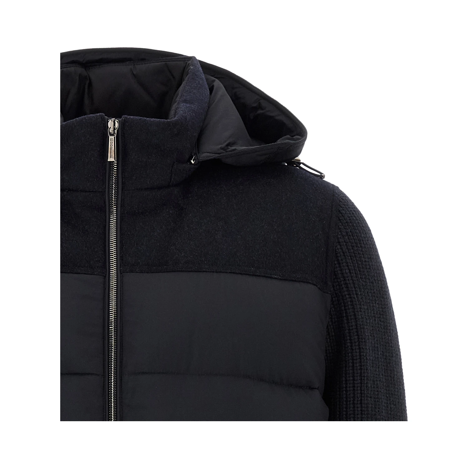 Blue Wool Full-Length Jacket