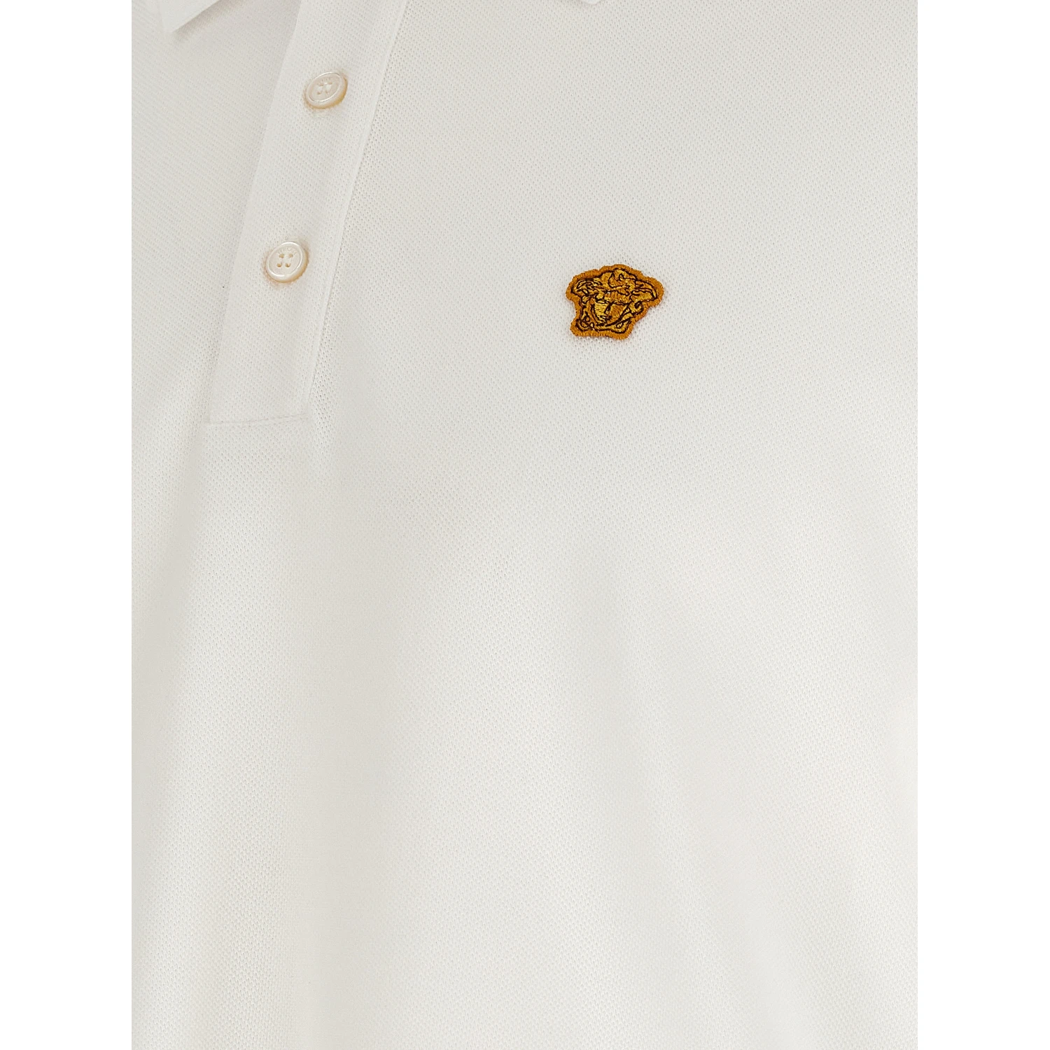 White Cotton Polo Shirt
