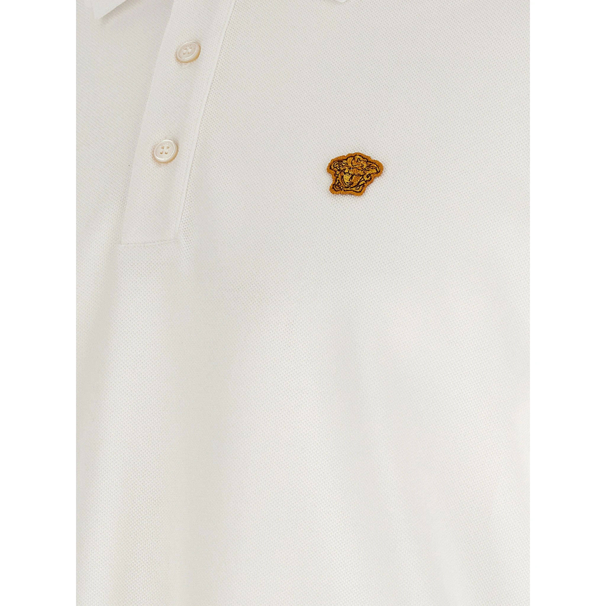 White Cotton Polo Shirt