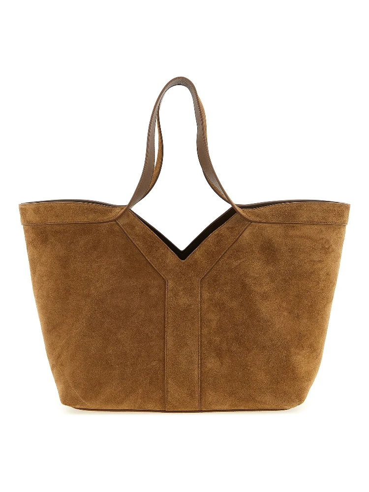 Brown Calfskin Tote Bag