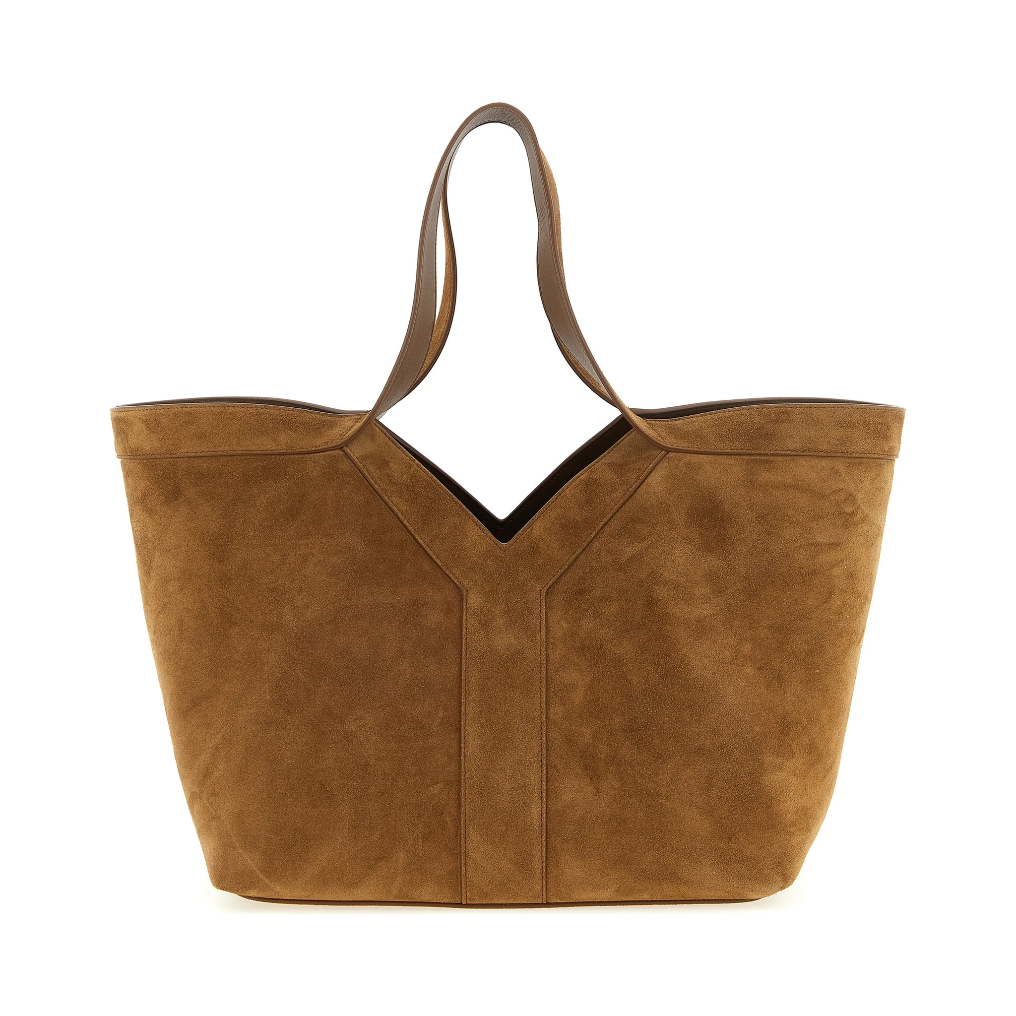 Brown Calfskin Tote Bag