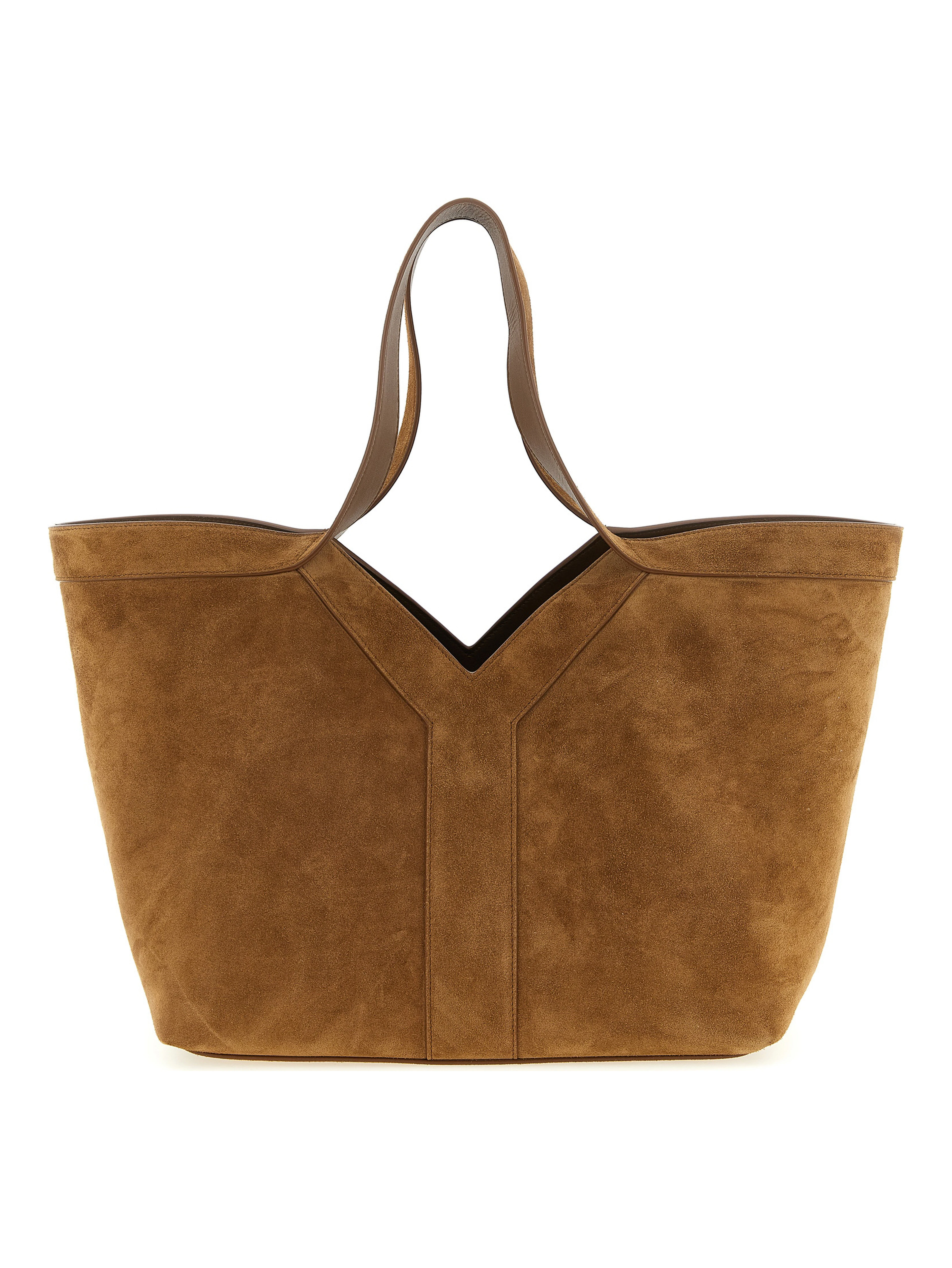 Brown Calfskin Tote Bag
