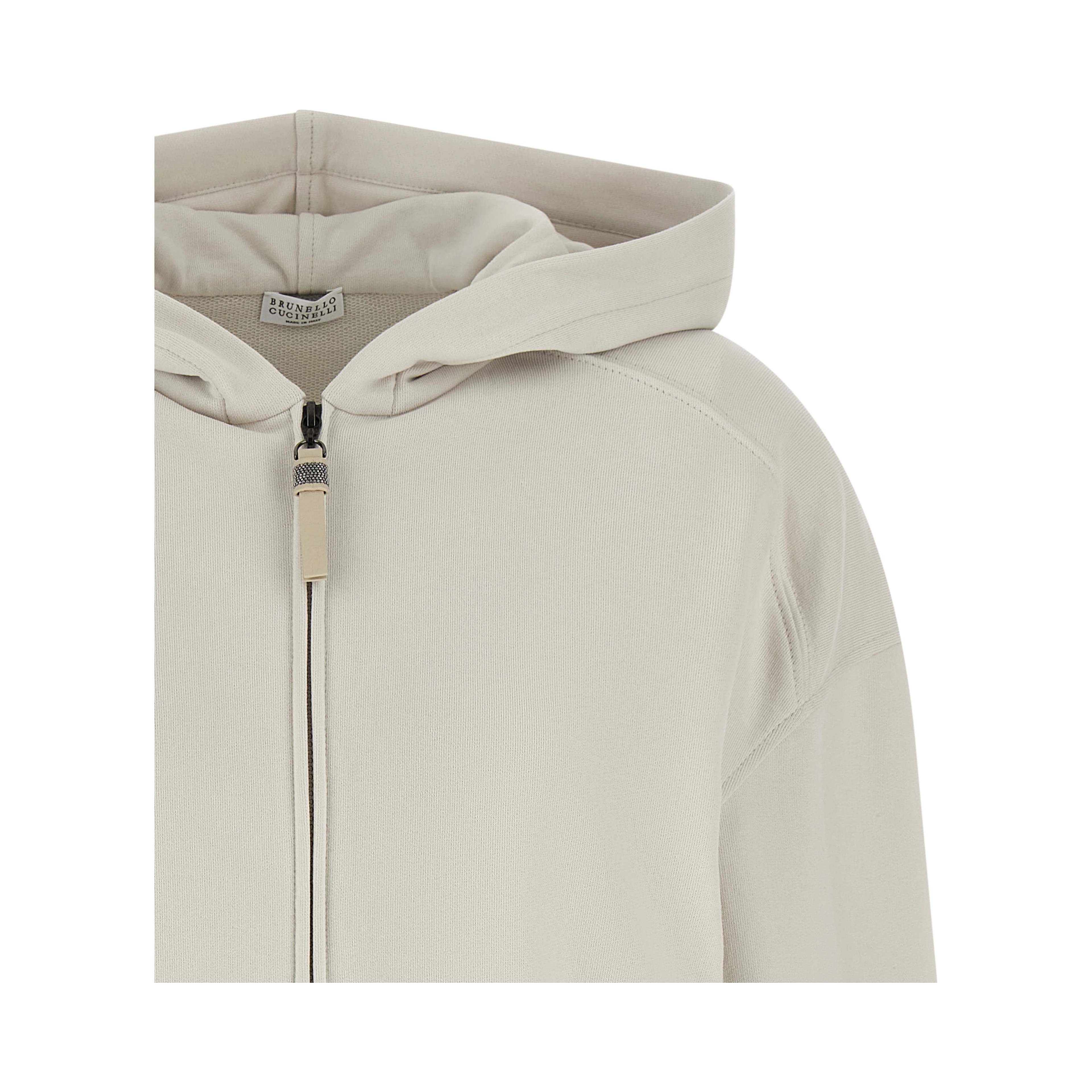 Beige Cotton Sweatshirt