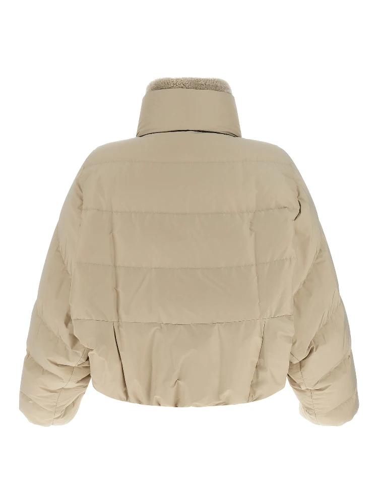 Beige Cotton Full-Length Jacket alternative