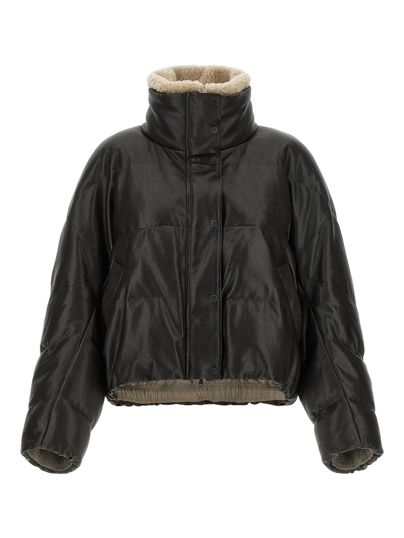 Brown Lamb Leather Leather Jacket