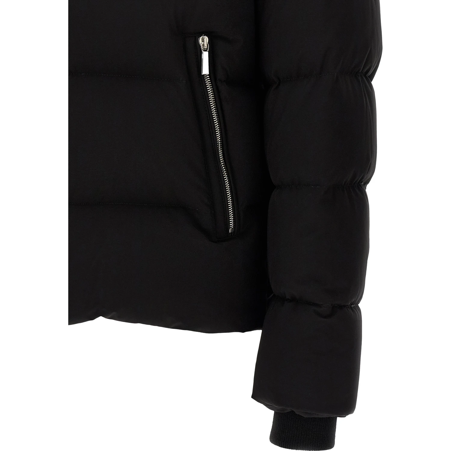 Black Wool Bomber