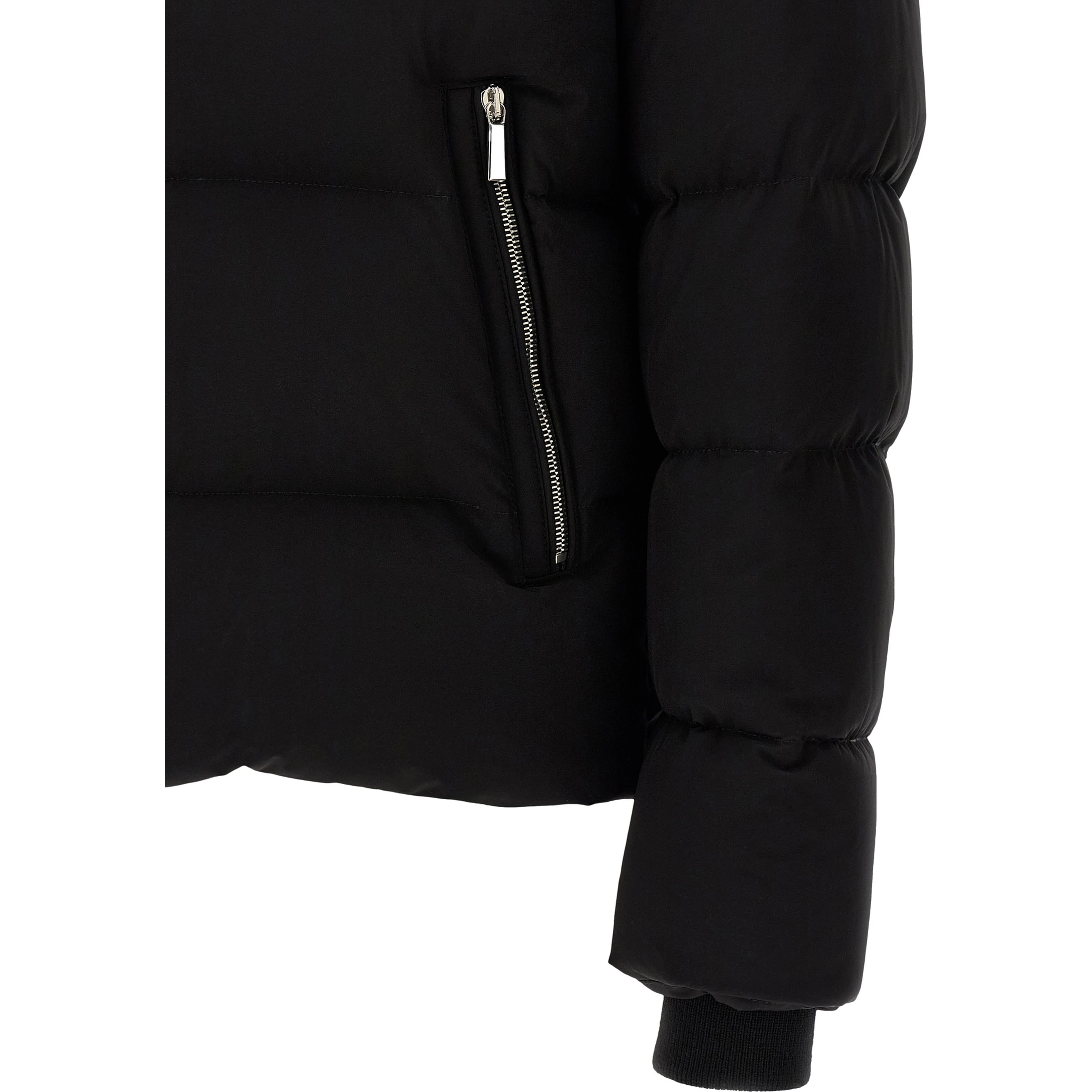Black Wool Bomber