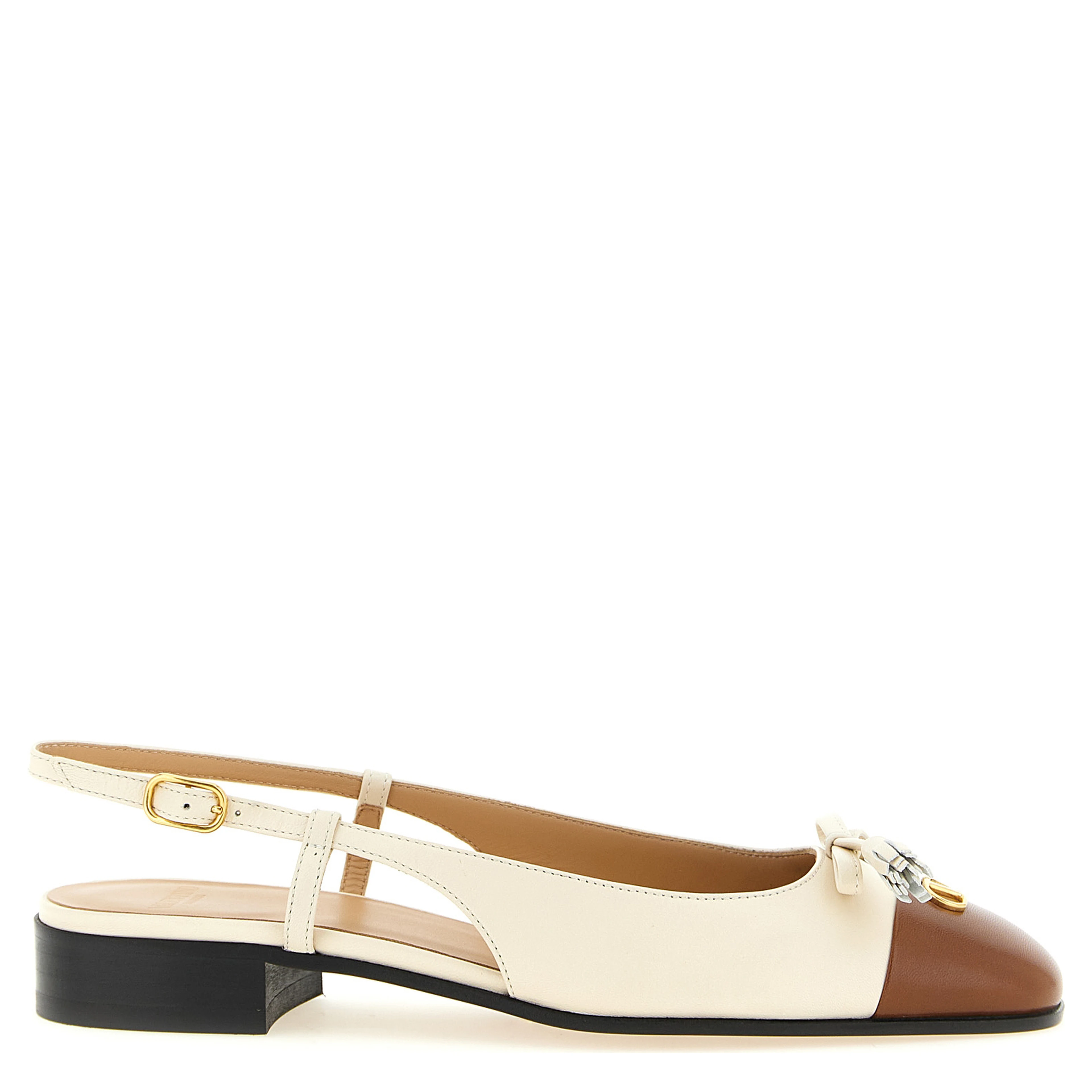 Black Leather Ballet Flats