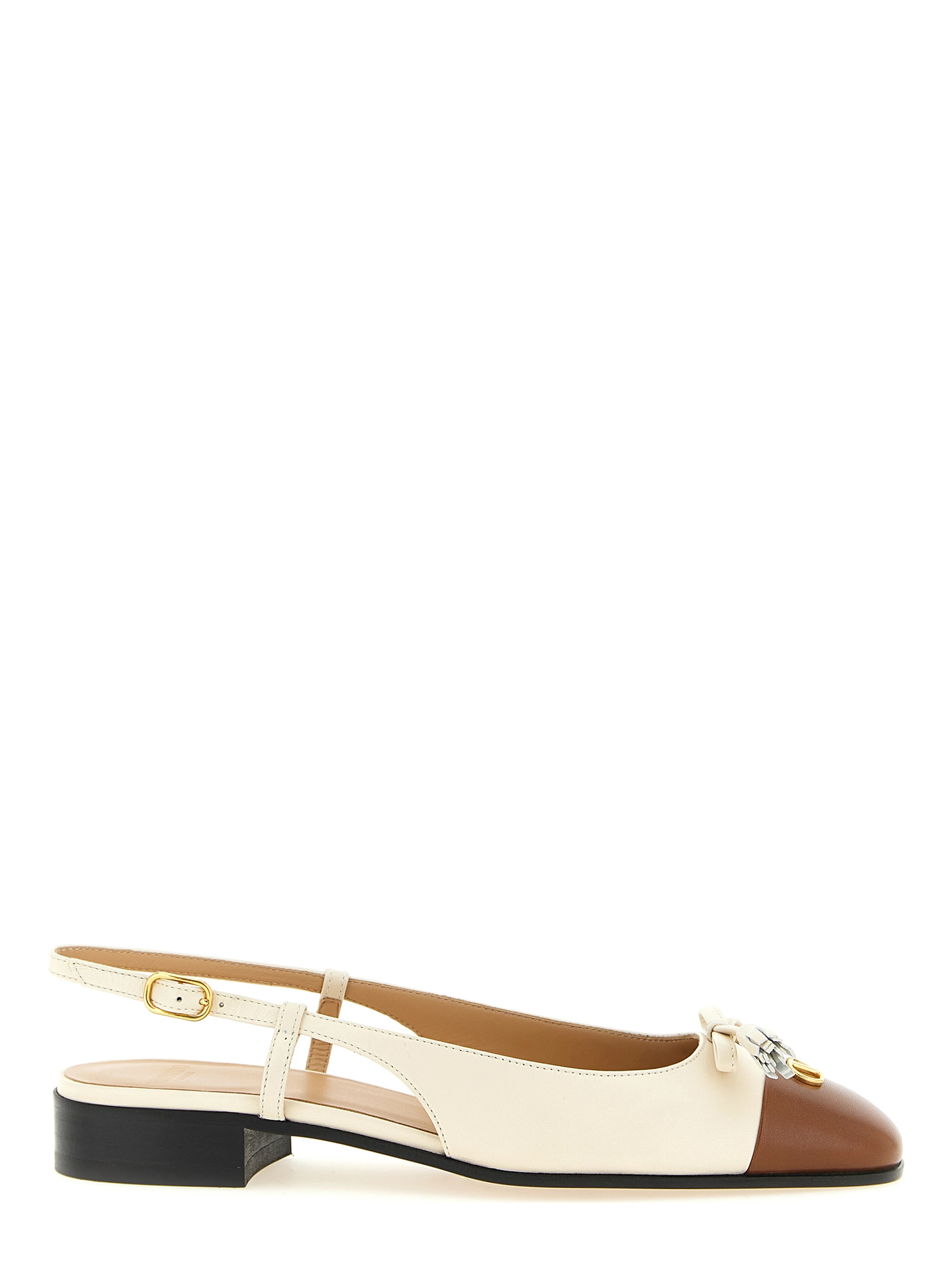 Black Leather Ballet Flats