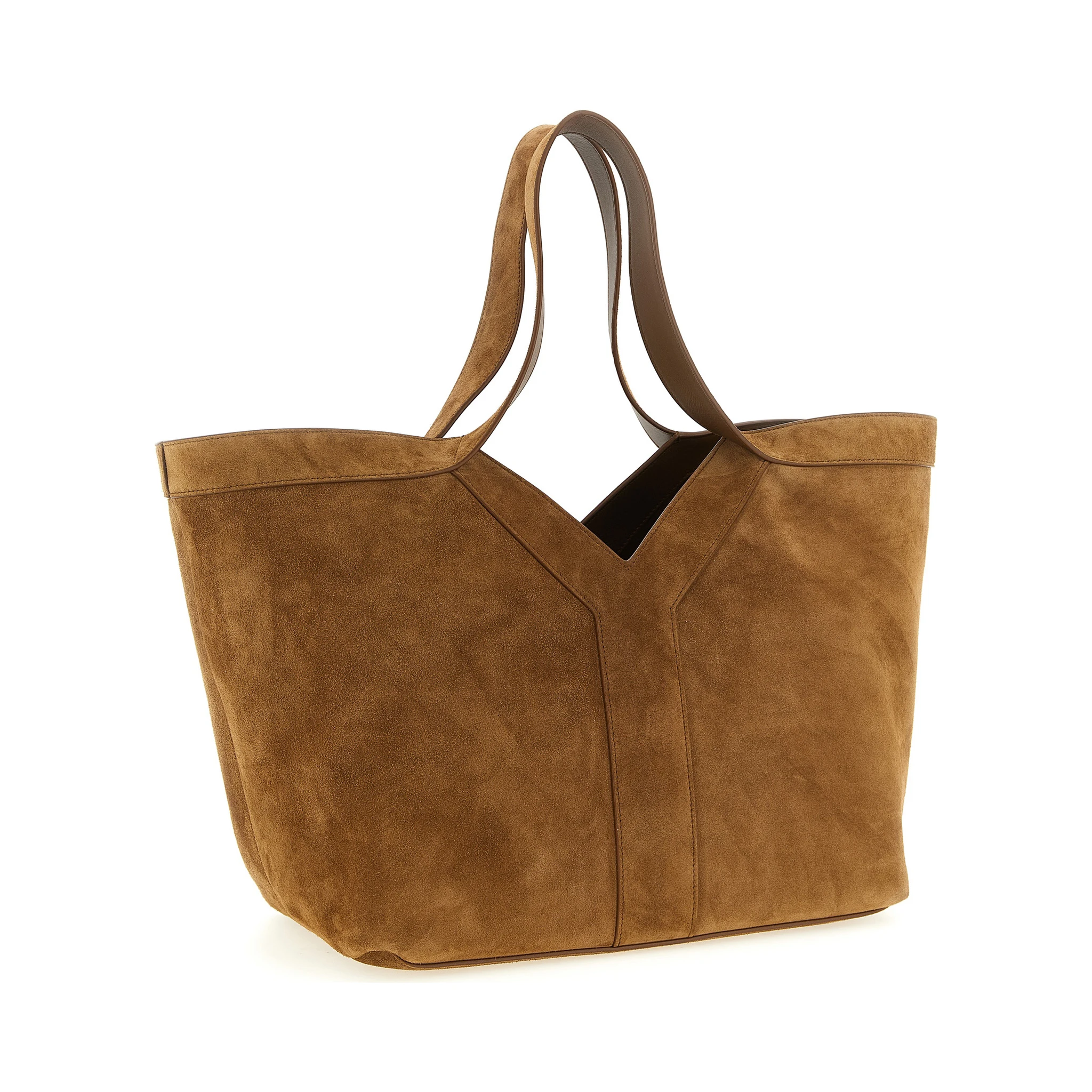 Brown Calfskin Tote Bag