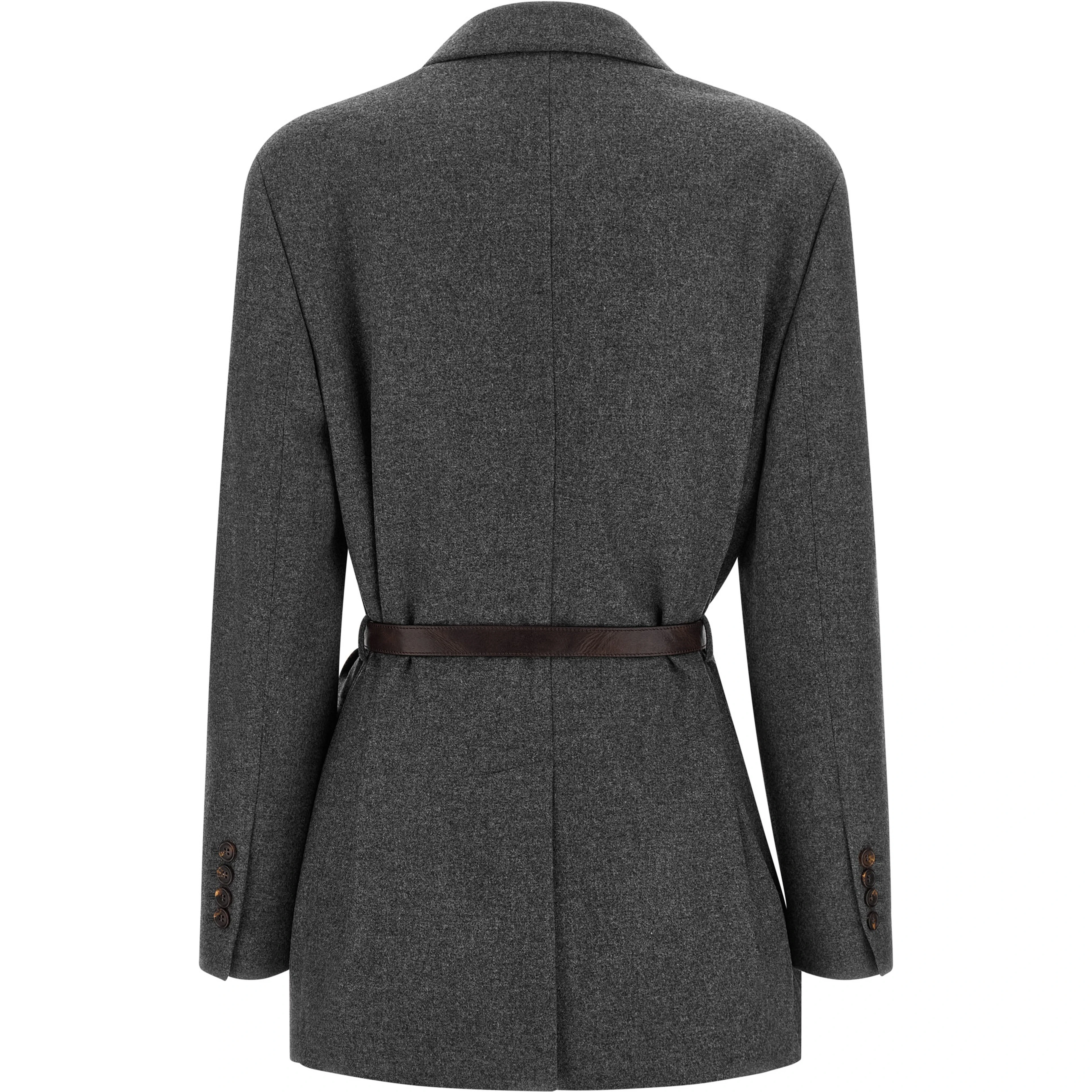 Gray Virgin Wool Blazer
