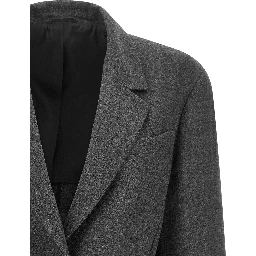 Gray Virgin Wool Blazer