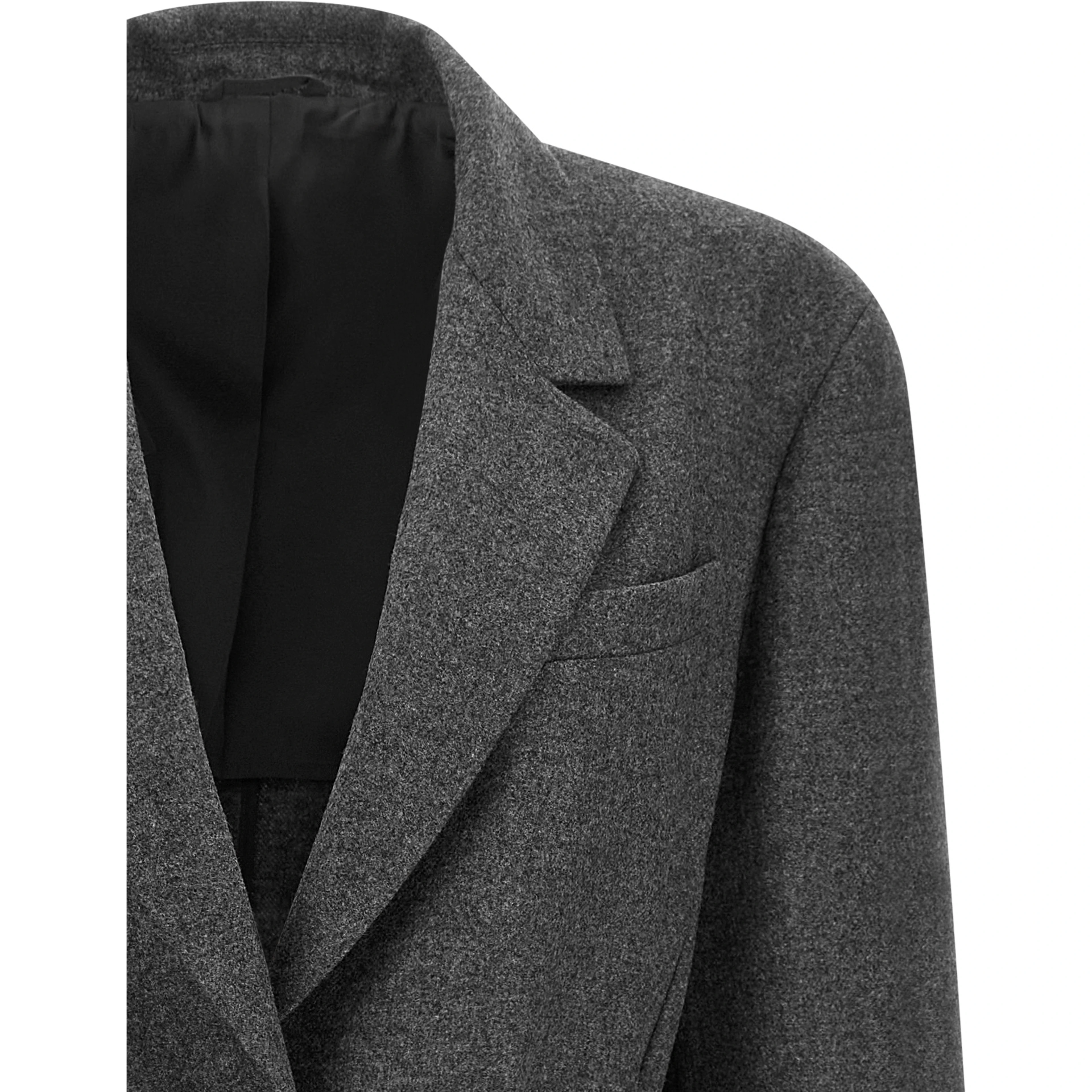 Gray Virgin Wool Blazer