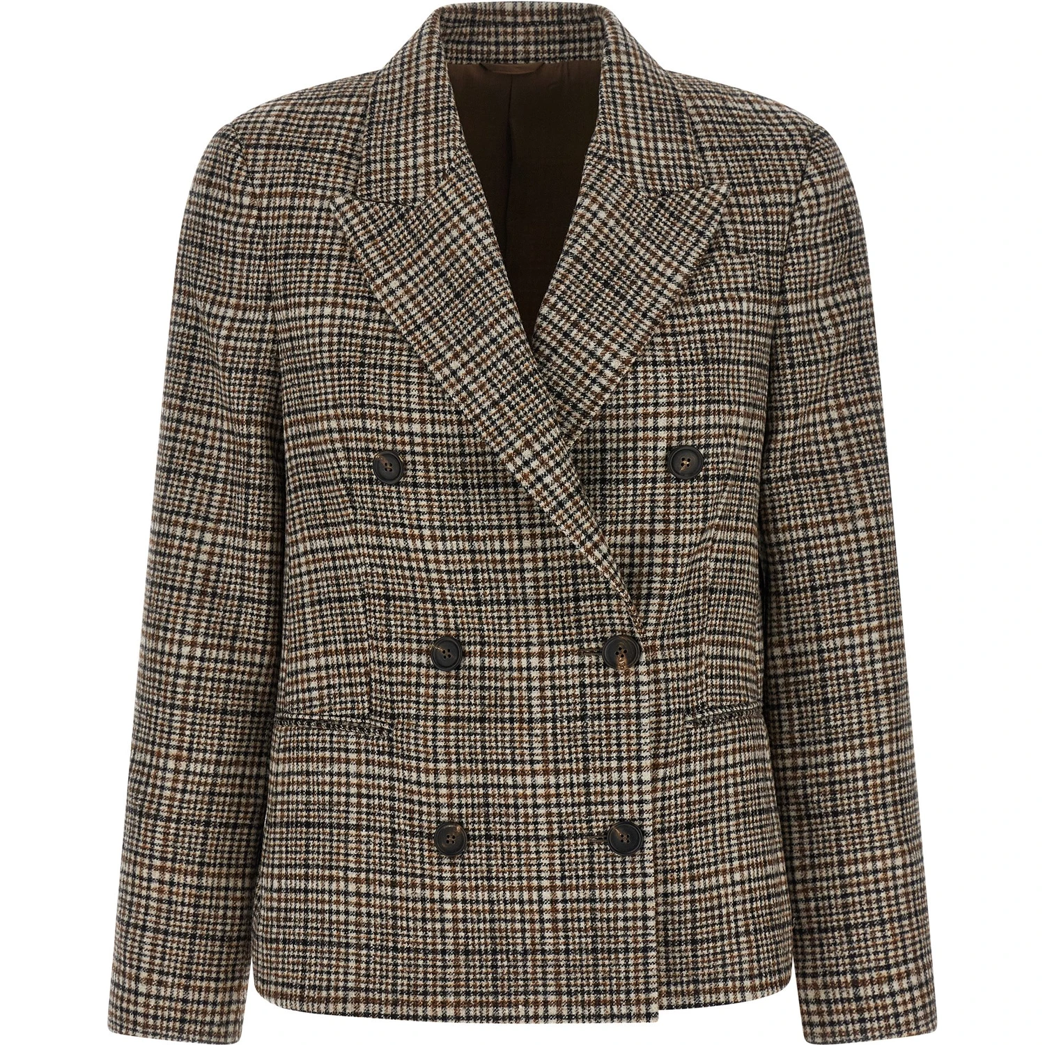 Beige Alpaca Leather Blazer