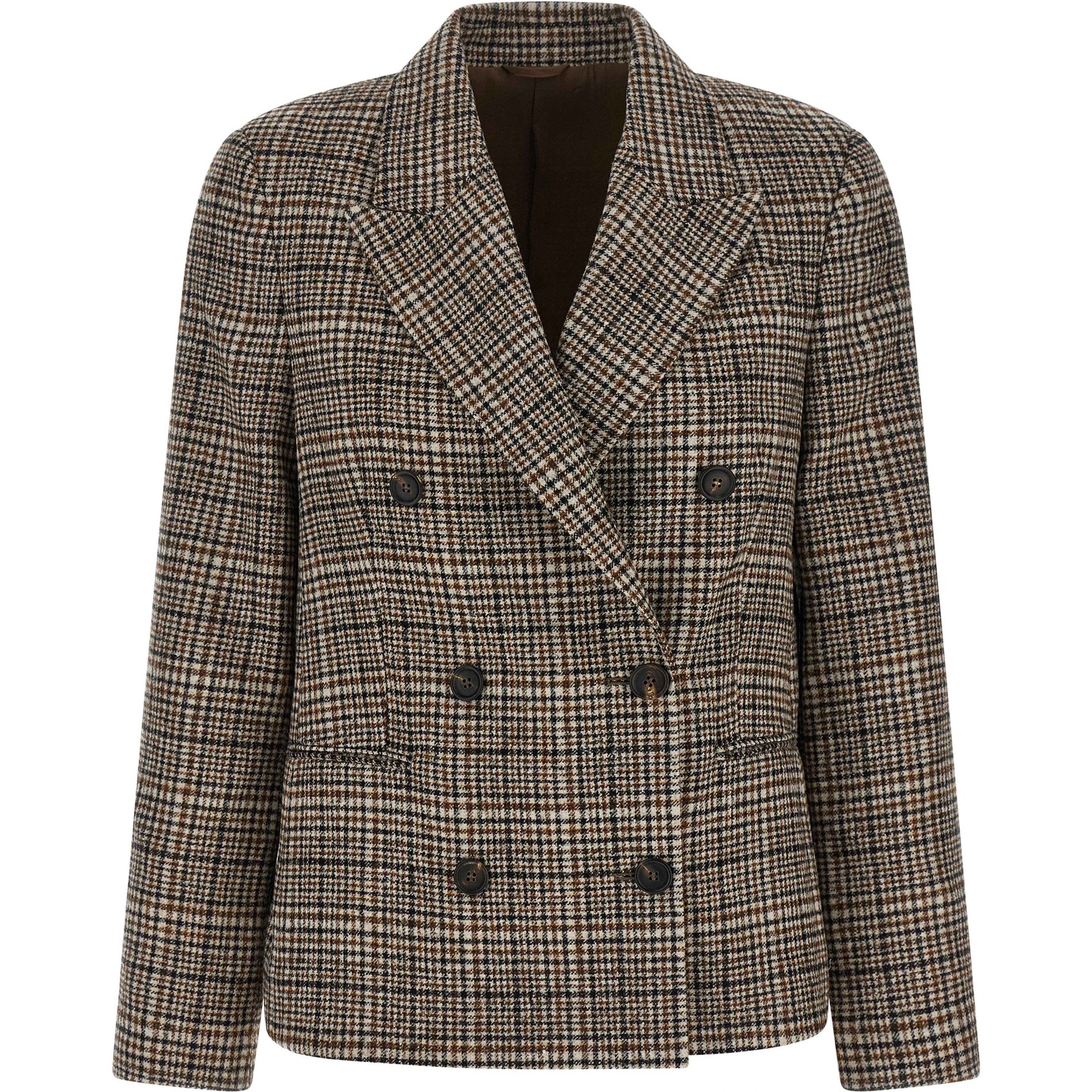 Beige Alpaca Leather Blazer
