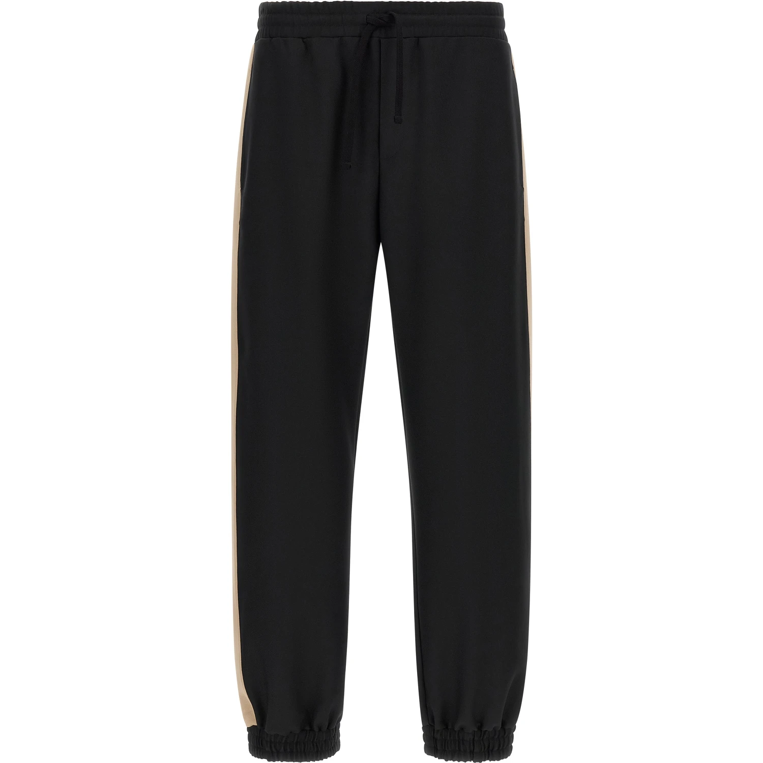 Black Polyester Athletic Pants