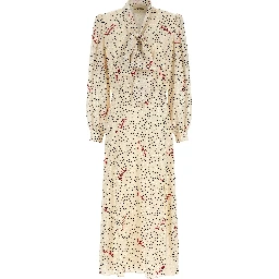Multicolor Silk Midi Dress