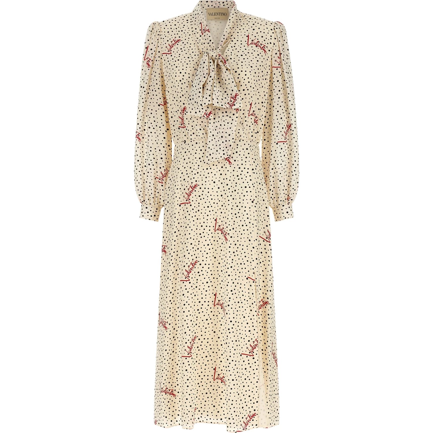 Multicolor Silk Midi Dress