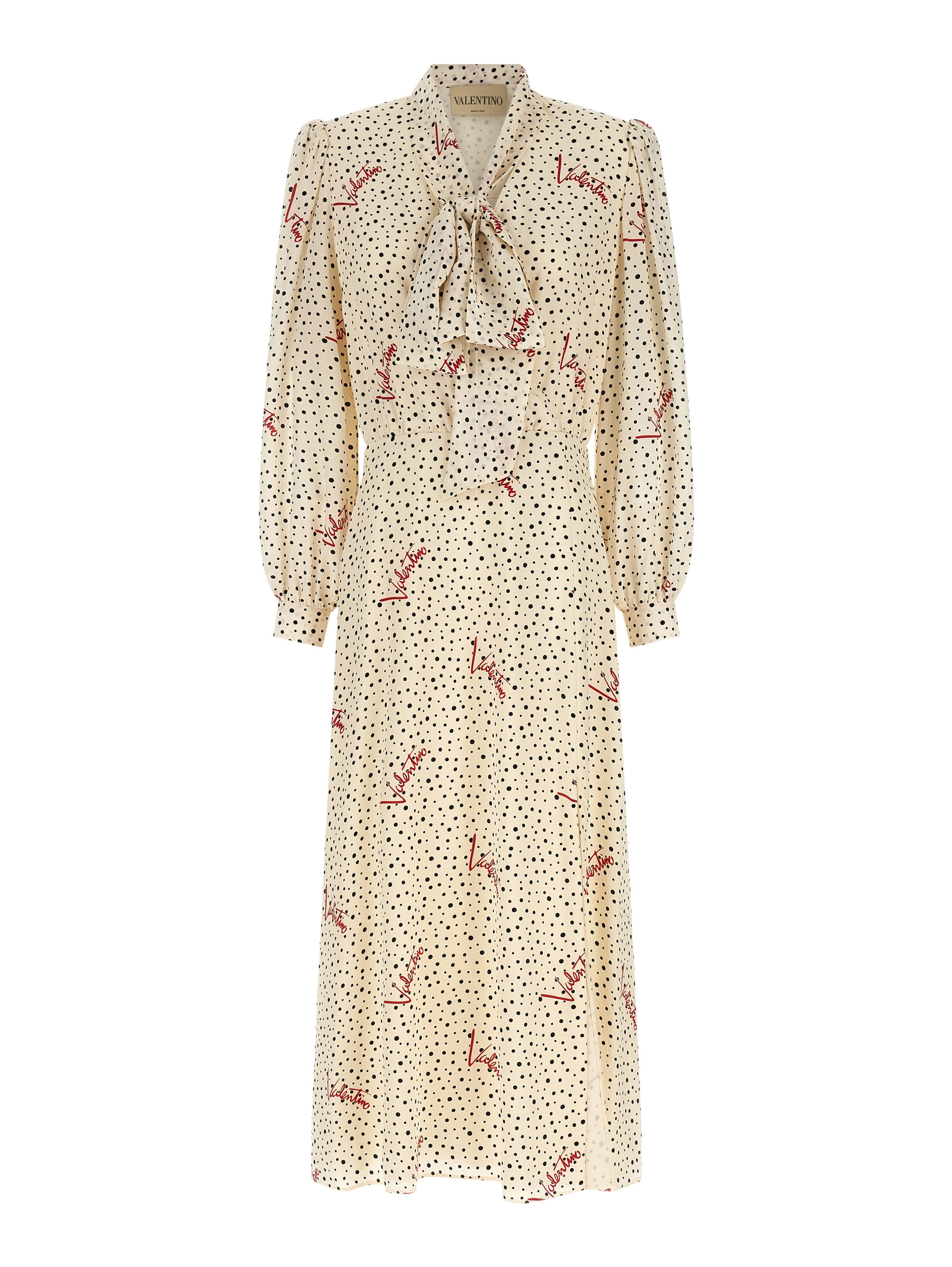 Multicolor Silk Midi Dress