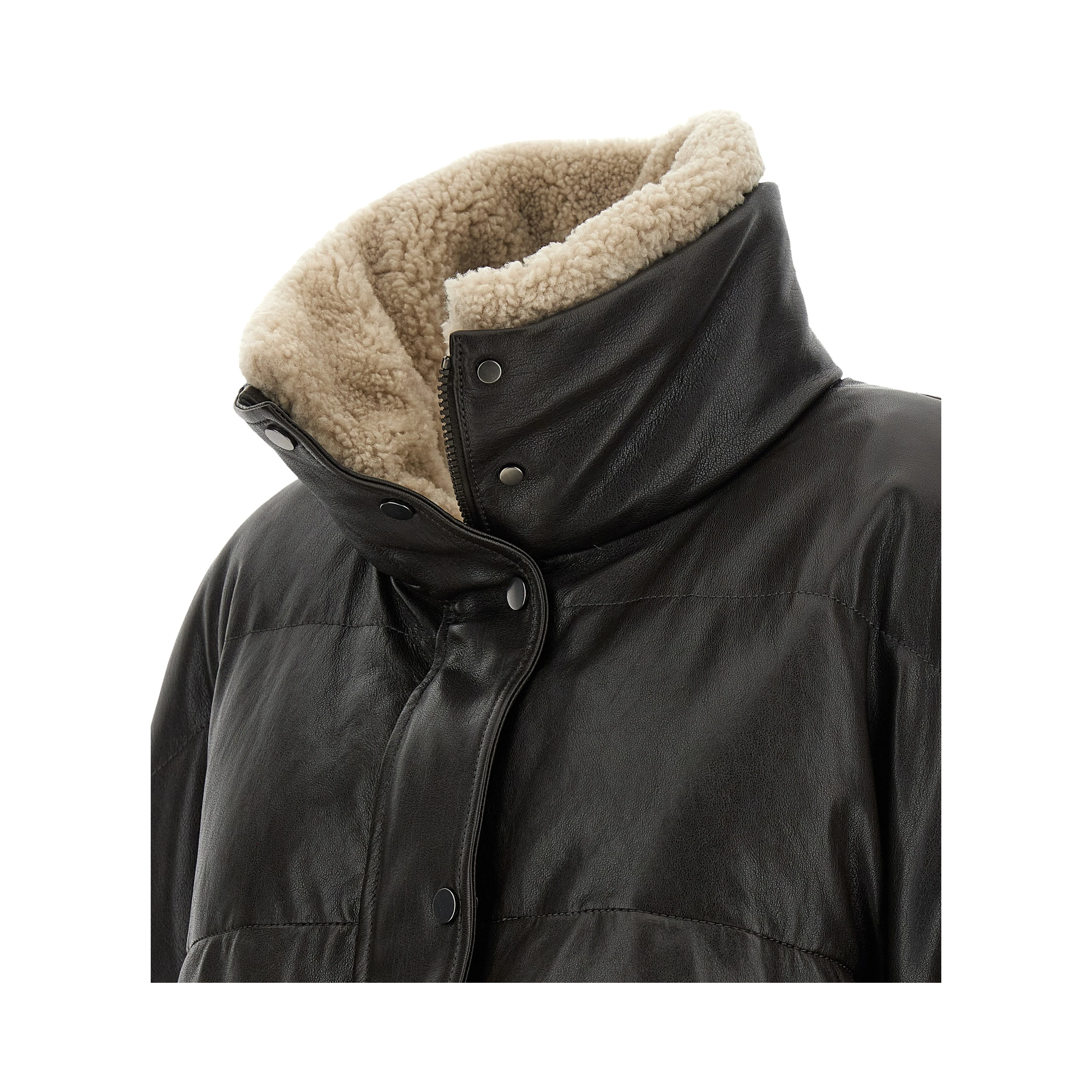 Brown Lamb Leather Leather Jacket