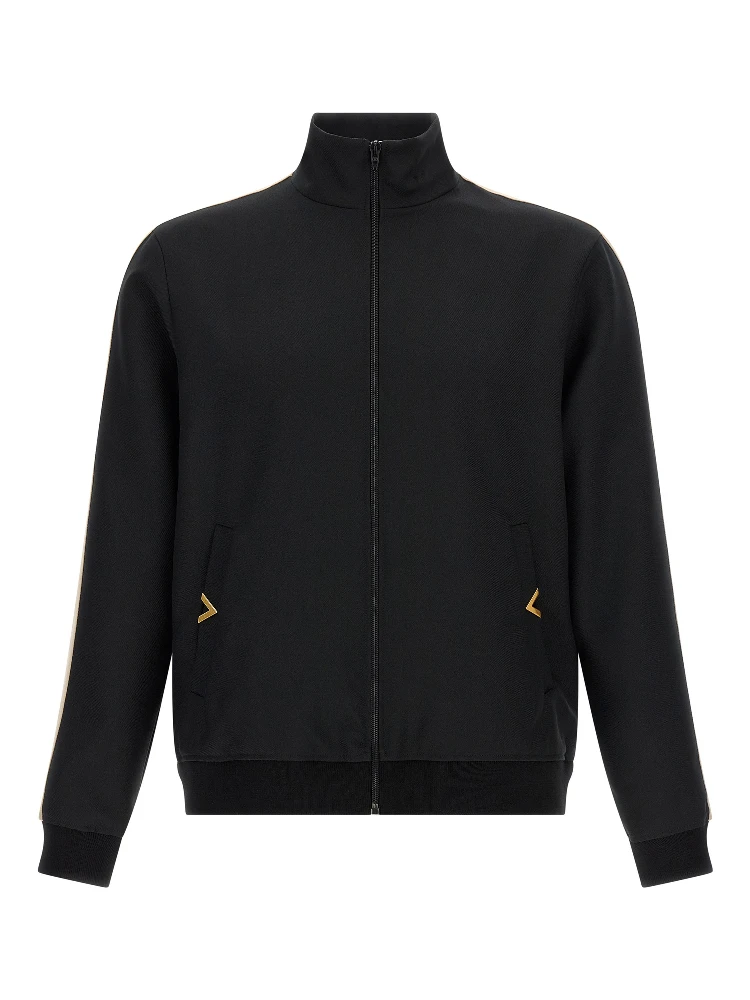 Black Polyester Sweatshirt