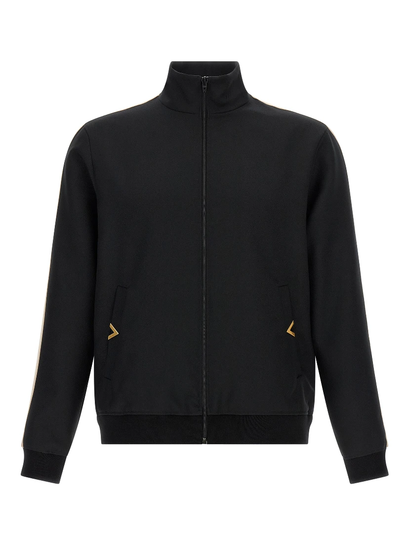 Black Polyester Sweatshirt