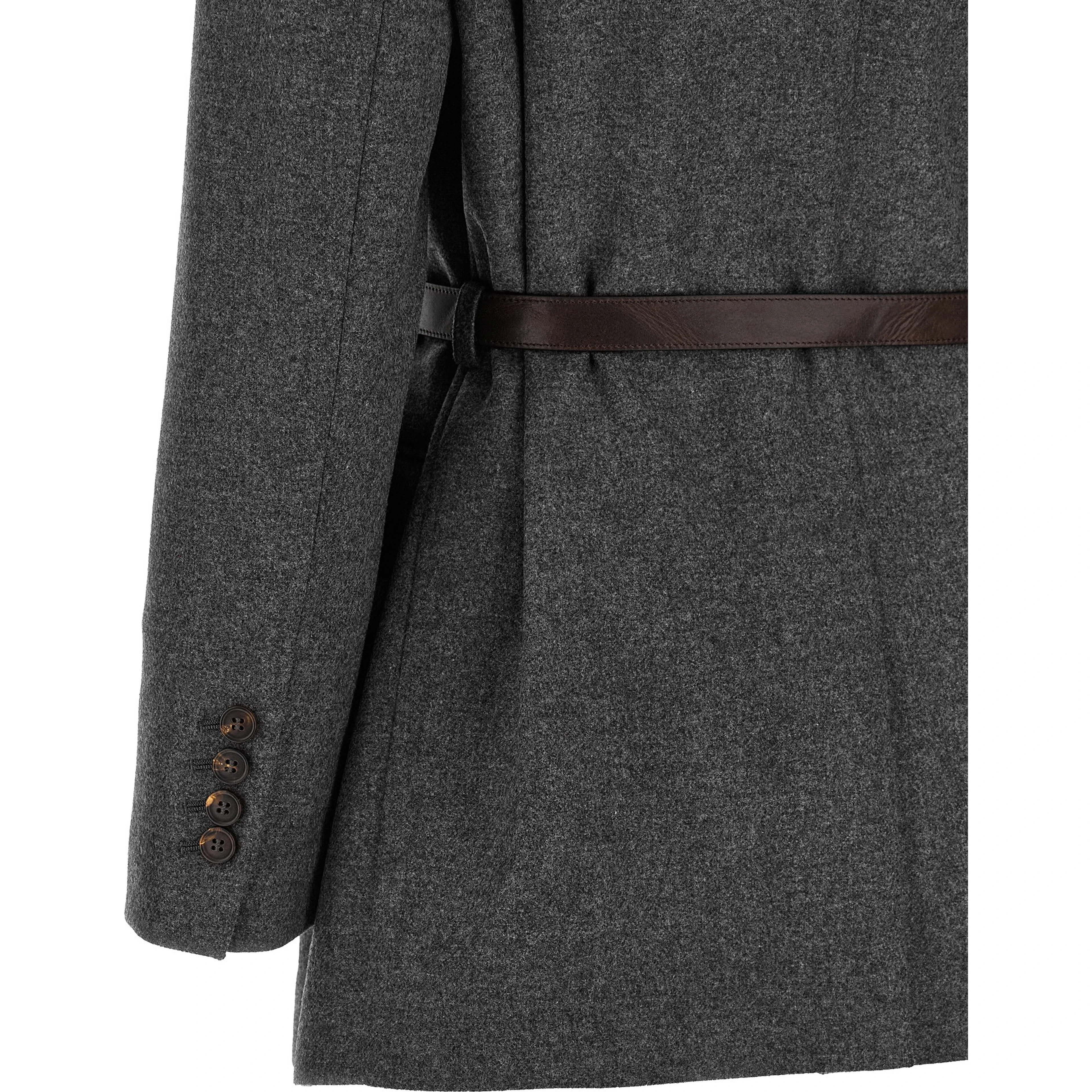 Gray Virgin Wool Blazer