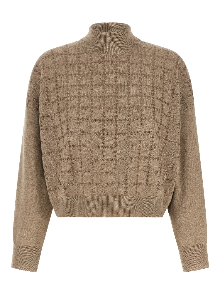 Beige Cashmere Cardigan