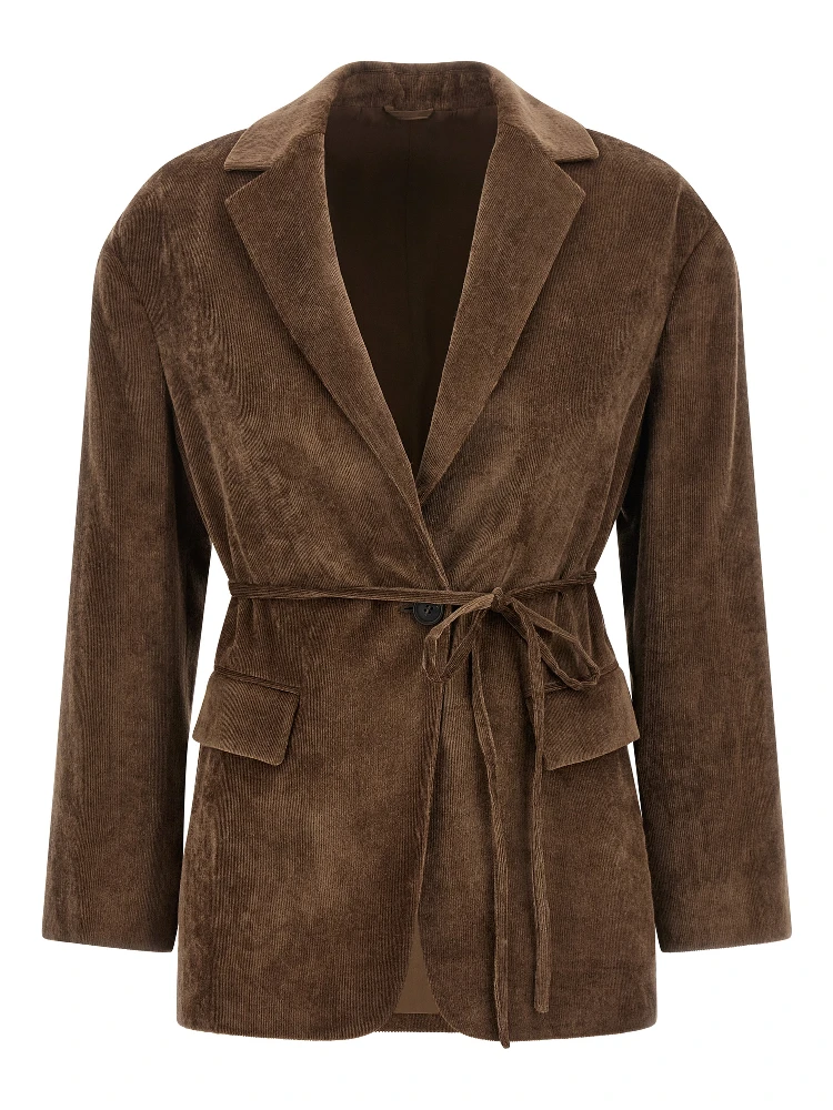 Brown Viscose Blazer