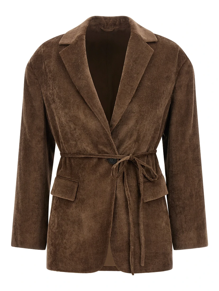 Brown Viscose Blazer