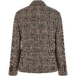 Beige Alpaca Leather Blazer