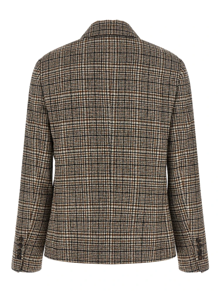 Beige Alpaca Leather Blazer alternative