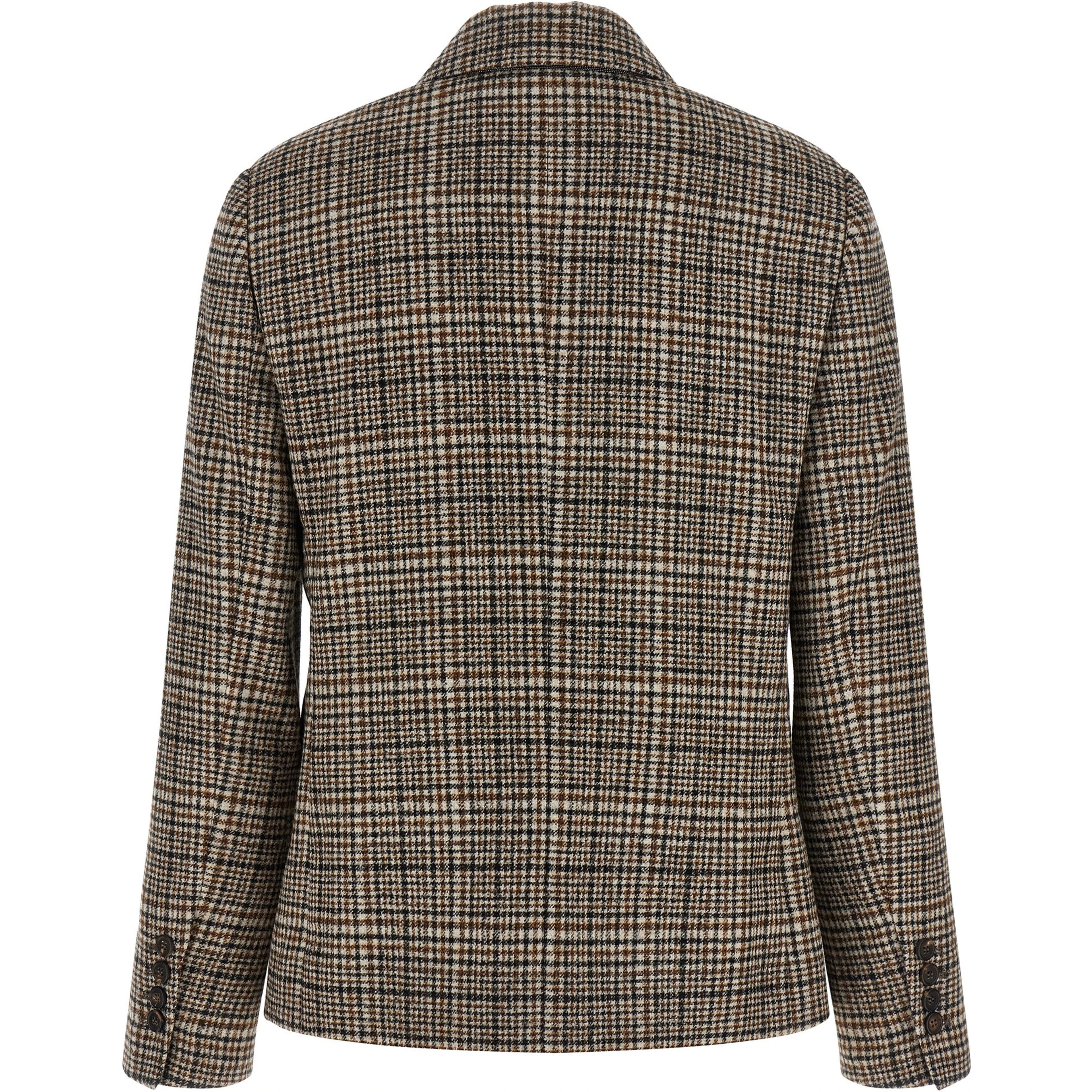 Beige Alpaca Leather Blazer