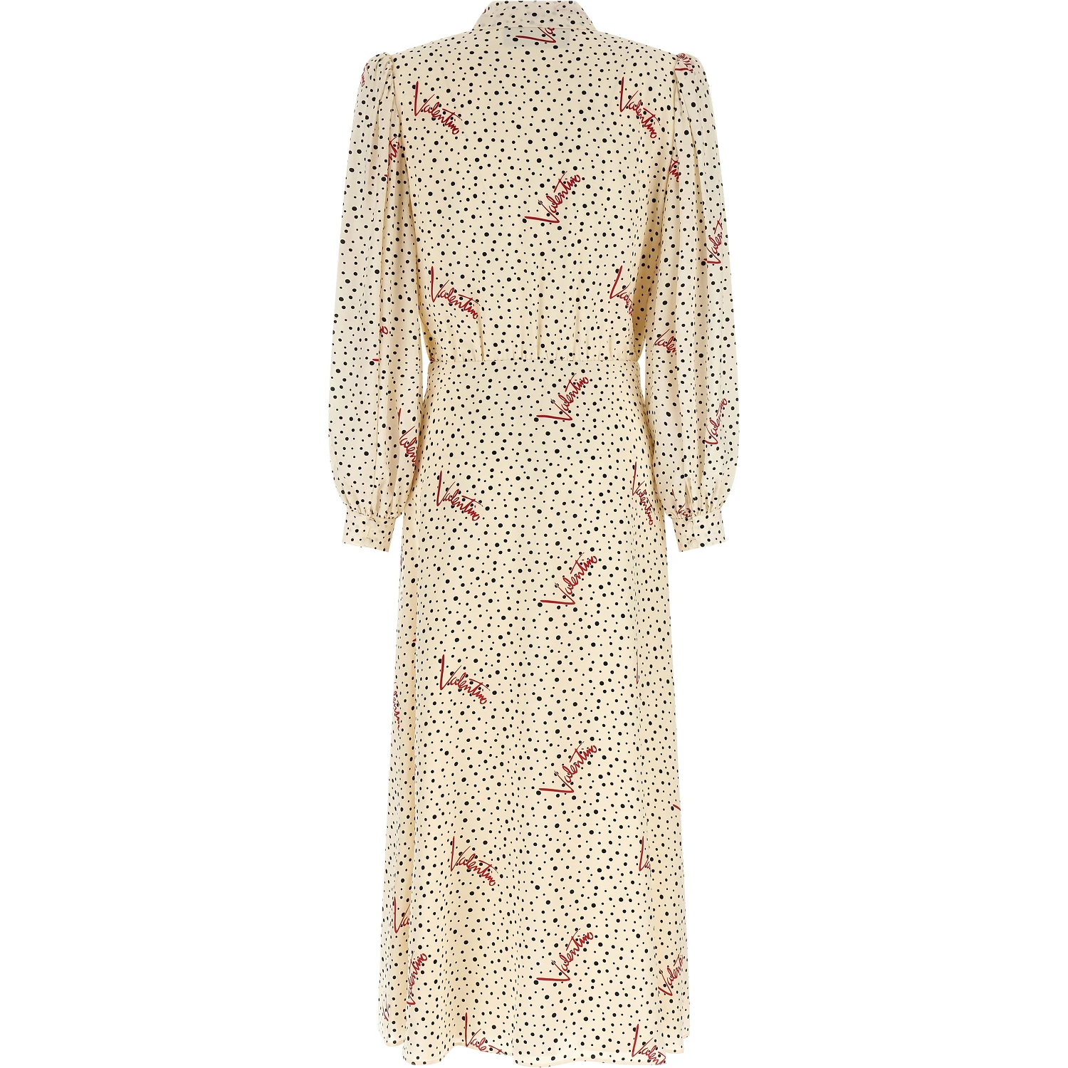 Multicolor Silk Midi Dress