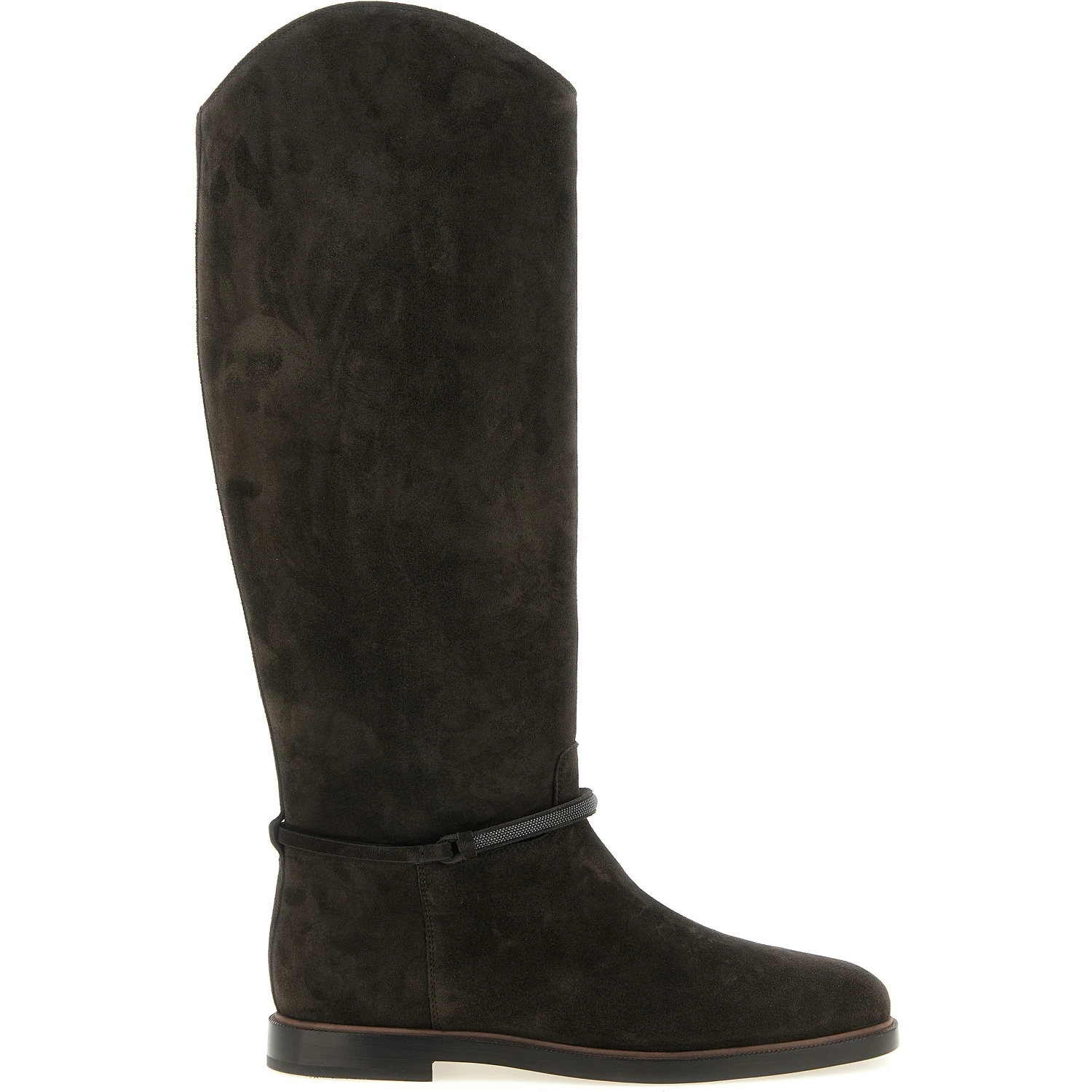 Black Calfskin Over The Knee