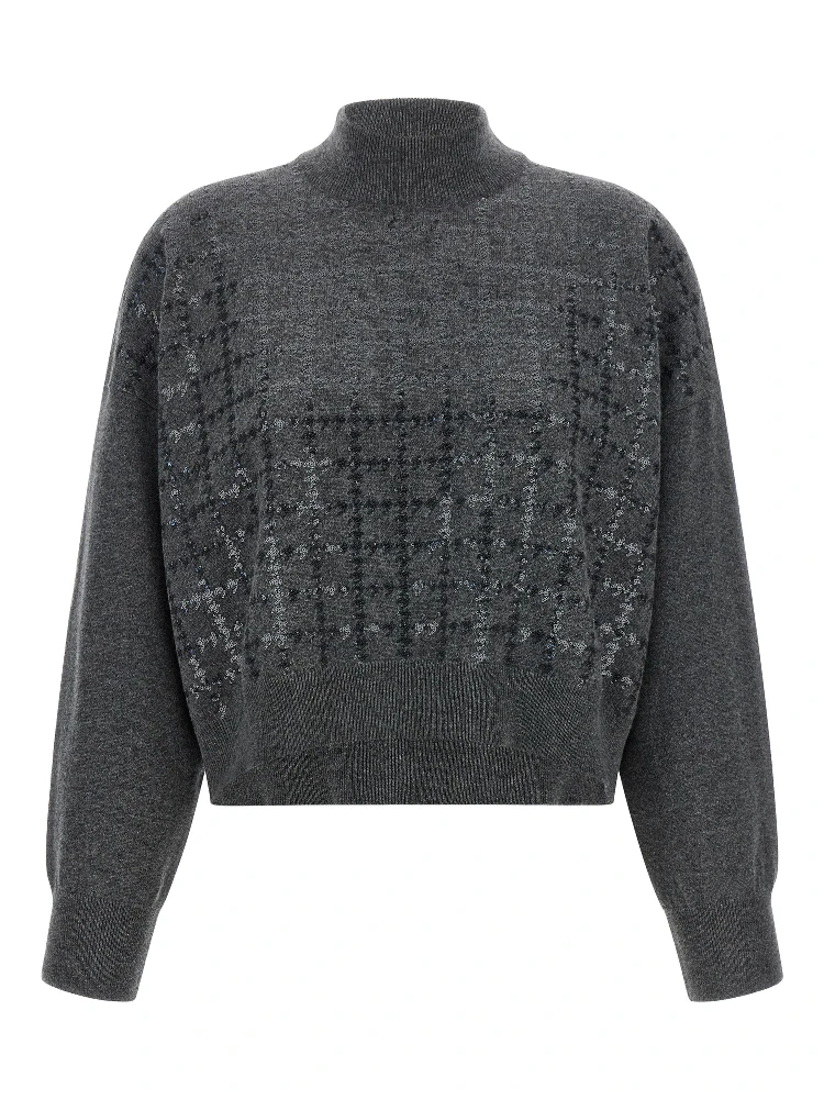 Gray Cashmere Cardigan