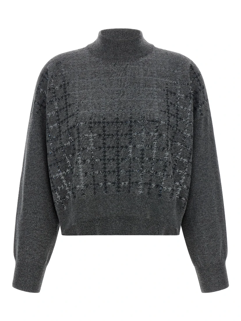Gray Cashmere Cardigan