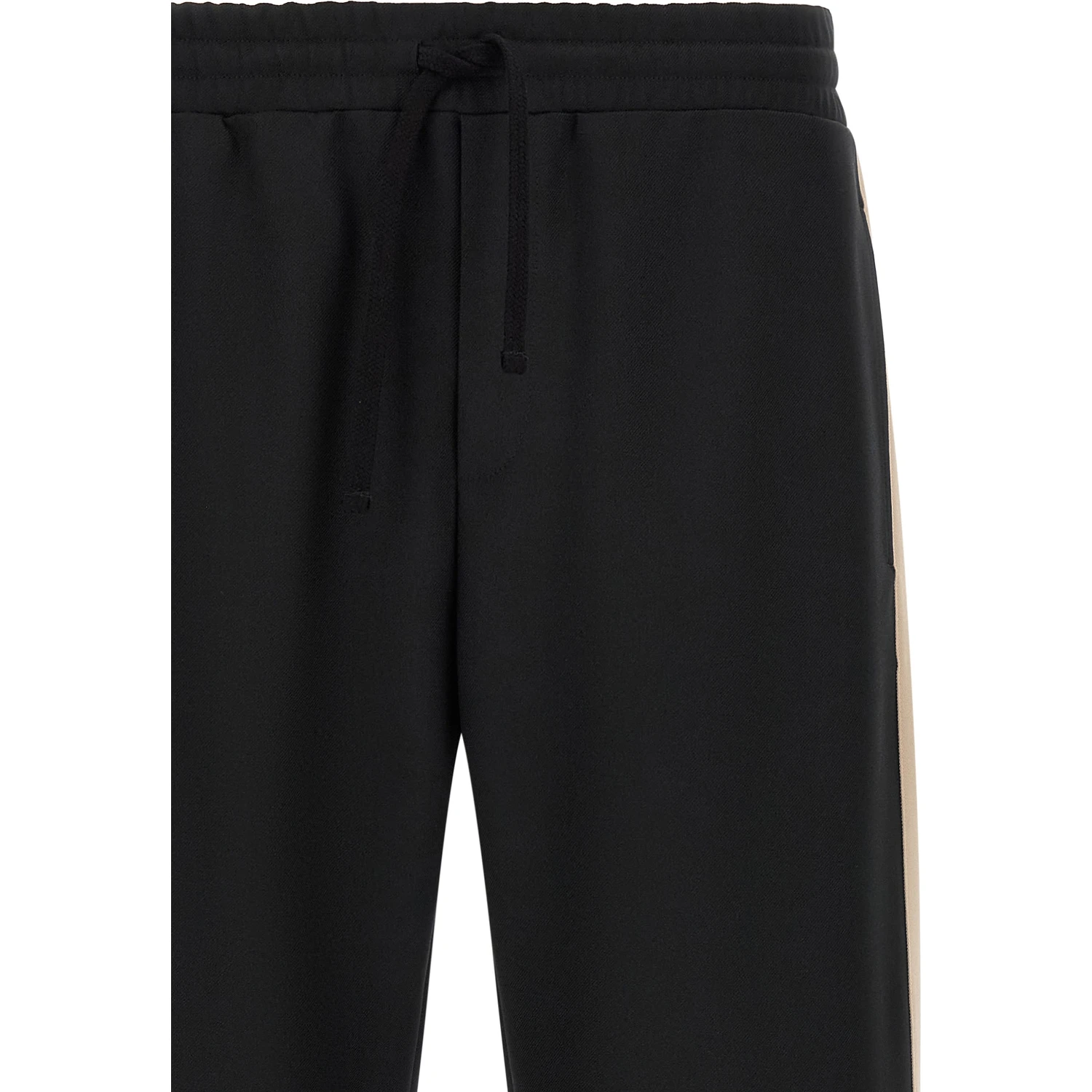 Black Polyester Athletic Pants