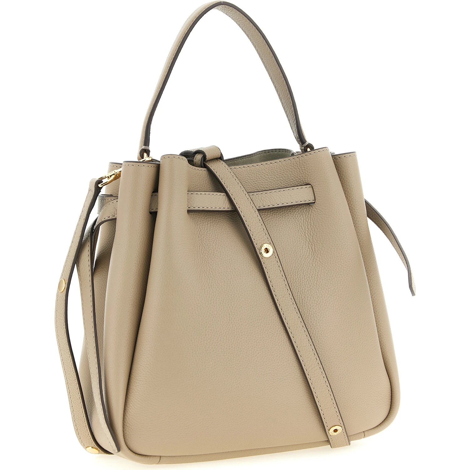 Beige Cowhide Handbag