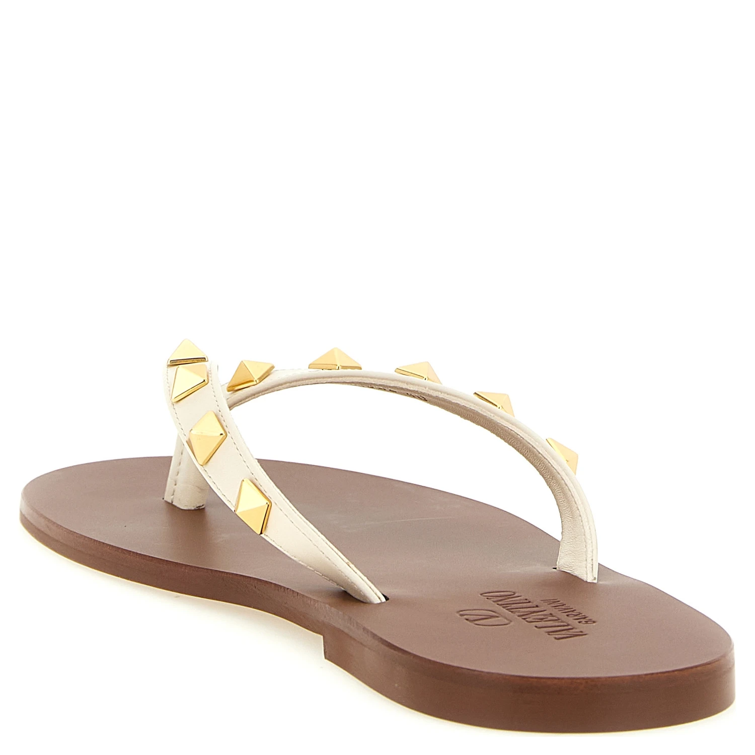 White Calfskin Slides