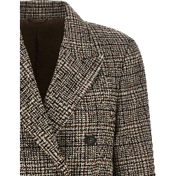 Beige Alpaca Leather Blazer