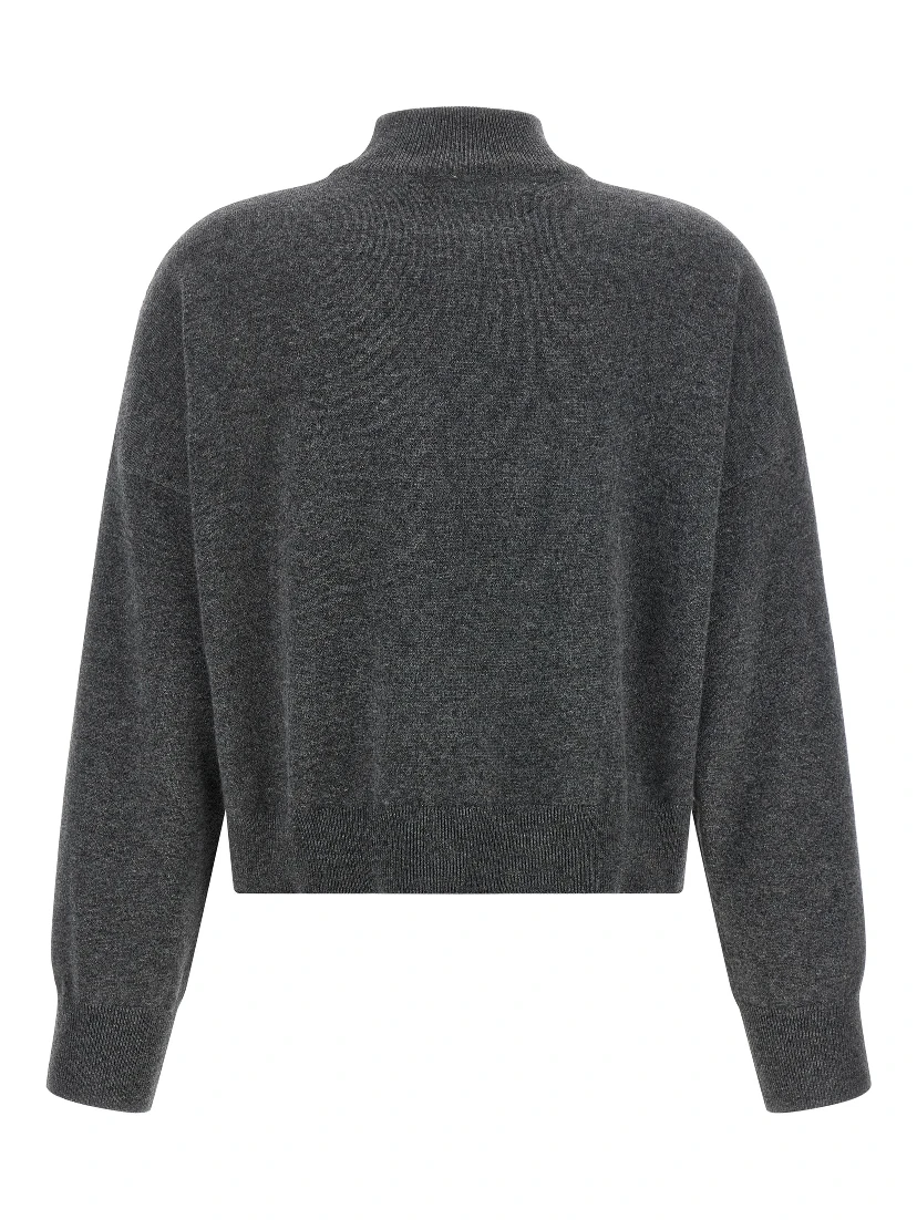 Gray Cashmere Cardigan