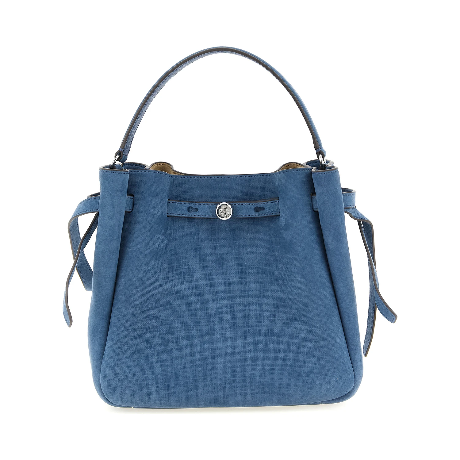 Blue Lamb Leather Handbag