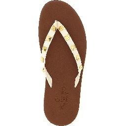White Calfskin Slides