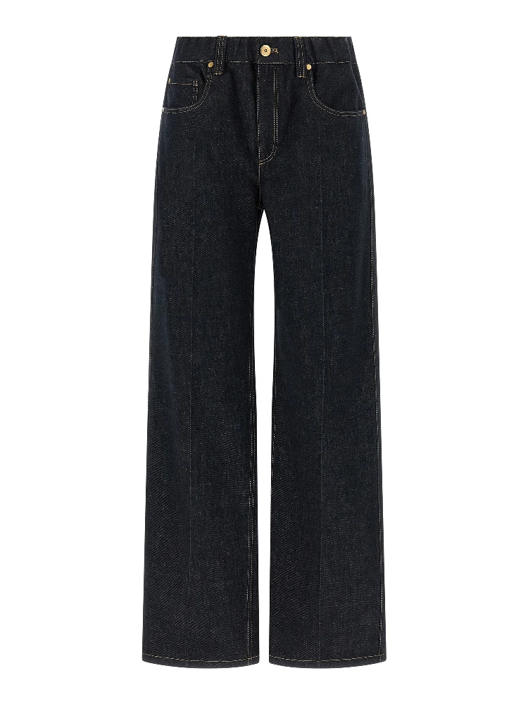 Blue Cotton Jeans Denim