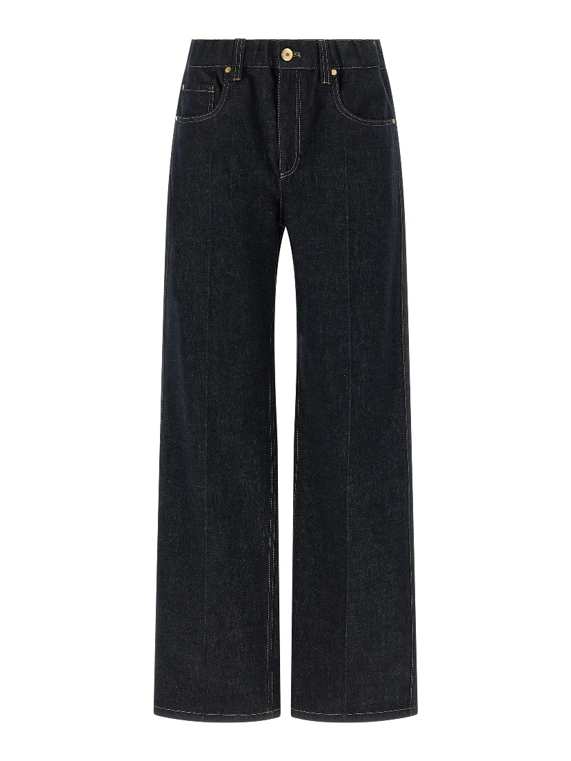 Blue Cotton Jeans Denim